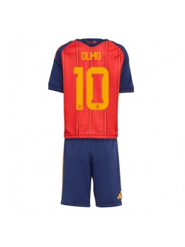 Detské Futbalové oblečenie Španielsko Dani Olmo #10 MS 2026 Krátky Rukáv - Domáci (+ trenírky)